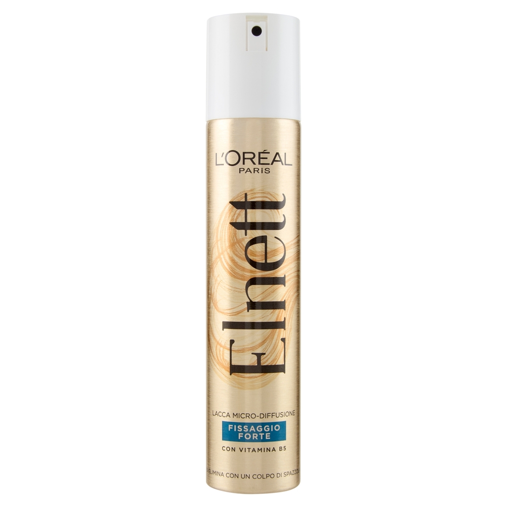 L'Oreal Paris Elnett Lacca fissaggio forte, fissa le acconciature, non appesantisce, 200 ml